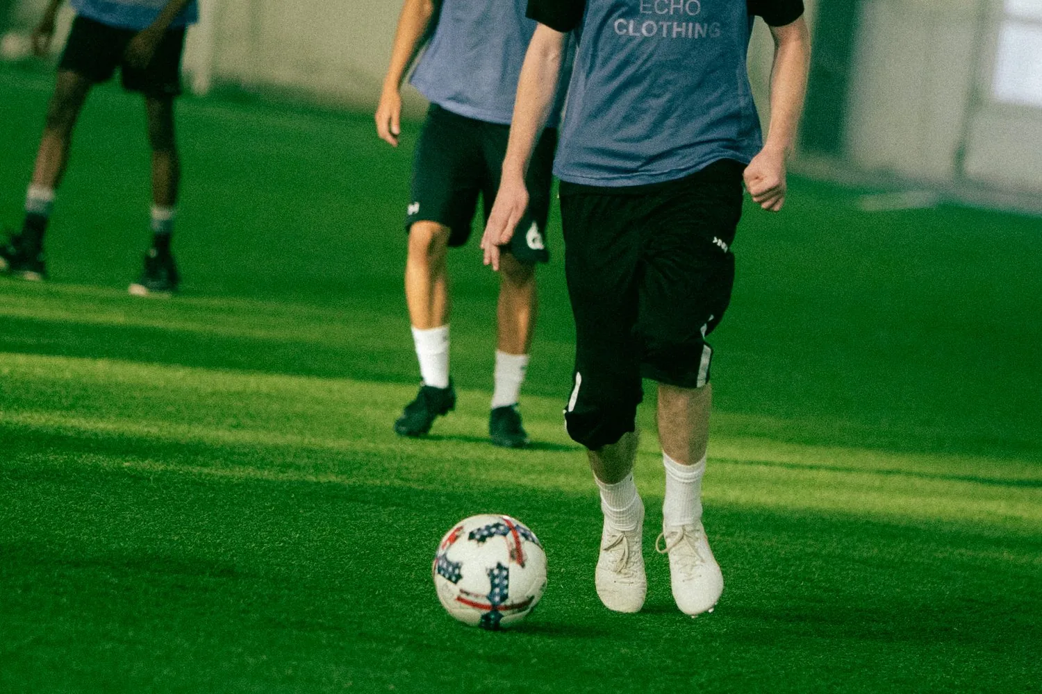 Young players training at a Pitch Toronto youth clinic